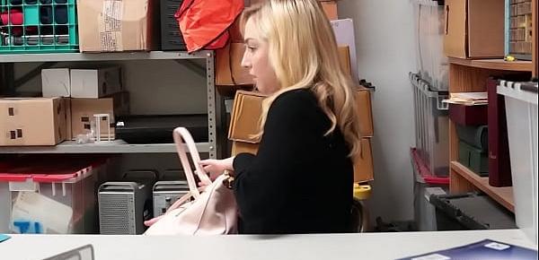 Blonde is stripped and fucked by officer